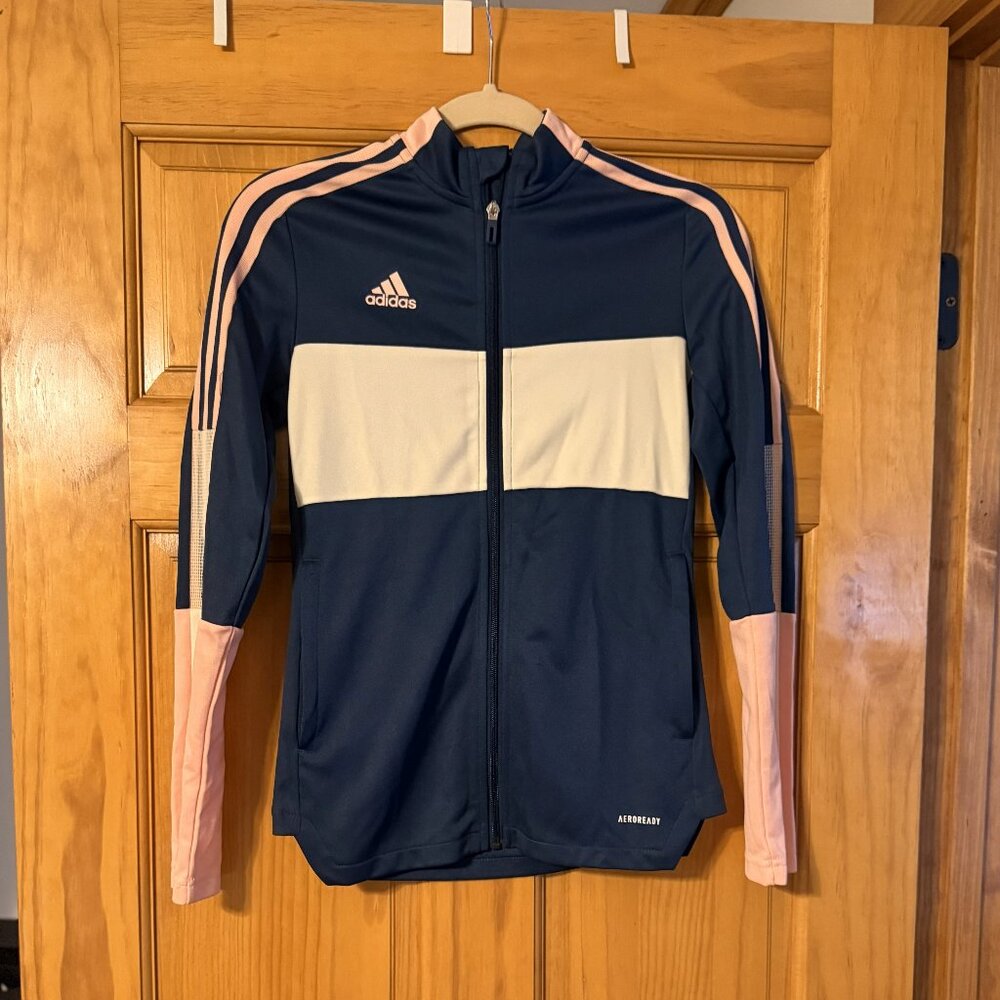 adidas Tiro Tracksuit Set Women’s XS Navy Pink GU8232 GU8209